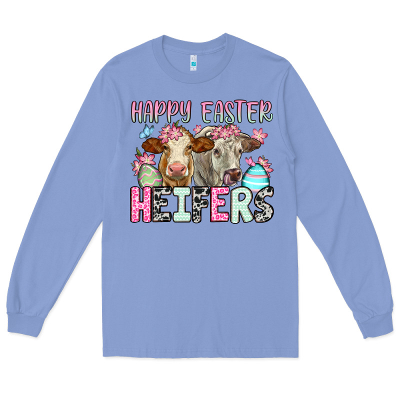 Happy Easter Heifers Long Sleeve Tee by OliviaCreatesArt | Teevron