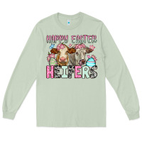Matcha Happy Easter Heifers Long Sleeve Tee - OliviaCreatesArt