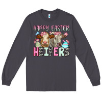 Smoke Happy Easter Heifers Long Sleeve Tee - OliviaCreatesArt