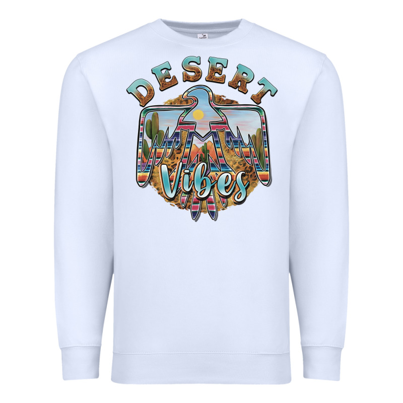 Desert Vibes Thunderbird Premium Sweatshirt by BarkalooDesign | Teevron