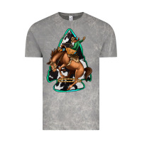 Cloud Rock bucking bronco arrowhead Vintage Tee - Jasminsmagicworld