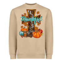 Thankful Cross Heavyweight Sweatshirt | Teevron