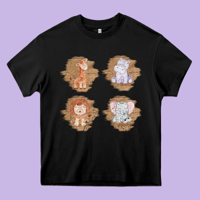 Safari Baby Animal Clipart Heavy Core Tee Designed By Bettercallsaul