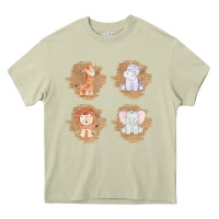 Mossy Safari Baby Animal Clipart Heavy Core Tee - Bettercallsaul