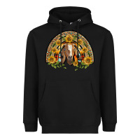Black Western Leopard Sunflower Goat Rainbow Heavyweight Hoodie - BarkalooDesign