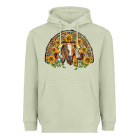 Matcha Western Leopard Sunflower Goat Rainbow Heavyweight Hoodie - BarkalooDesign