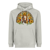 Moon Dust Western Leopard Sunflower Goat Rainbow Heavyweight Hoodie - BarkalooDesign