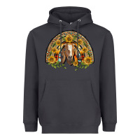 Smoke Western Leopard Sunflower Goat Rainbow Heavyweight Hoodie - BarkalooDesign