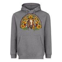 Storm Western Leopard Sunflower Goat Rainbow Heavyweight Hoodie - BarkalooDesign