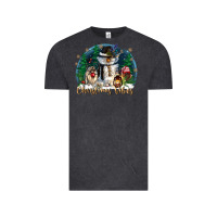 Vintage Black christmas vibes Vintage Tee - CowGirlArtShop