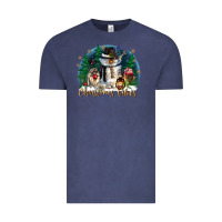 Vintage Denim christmas vibes Vintage Tee - CowGirlArtShop