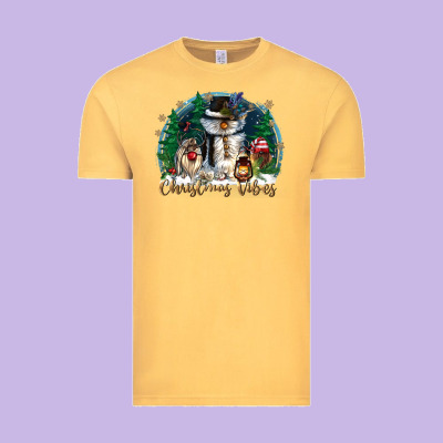 Christmas Vibes Vintage Tee Designed By Cowgirlartshop
