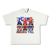 Pistachio America y'all with gnomies Urban Heavy Tee - HowdyJamesFarm