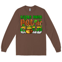 Chestnut St. Patrick's little miss pot of gold Long Sleeve Tee - OliviaCreatesArt