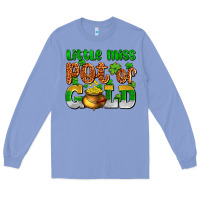 Colony Blue St. Patrick's little miss pot of gold Long Sleeve Tee - OliviaCreatesArt