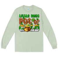 Matcha St. Patrick's little miss pot of gold Long Sleeve Tee - OliviaCreatesArt
