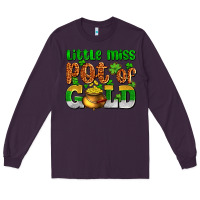 Plum St. Patrick's little miss pot of gold Long Sleeve Tee - OliviaCreatesArt