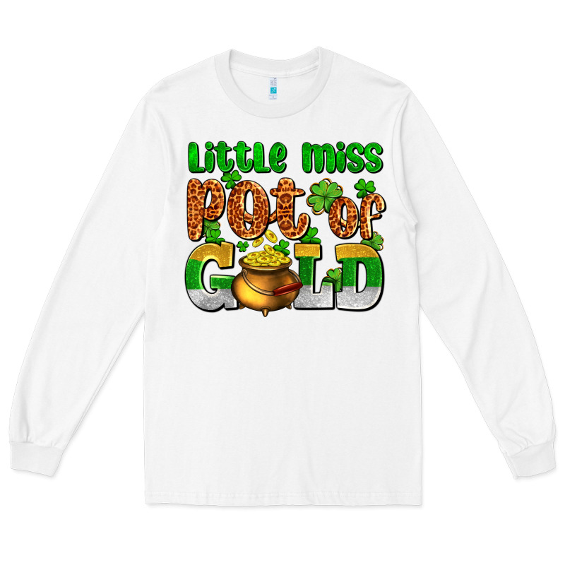 St. Patrick's Little Miss Pot Of Gold Long Sleeve Tee by OliviaCreatesArt | Teevron