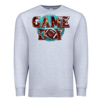 Heather Grey game day football Premium Sweatshirt - BarkalooDesign