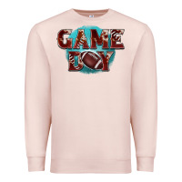 Pale Pink game day football Premium Sweatshirt - BarkalooDesign