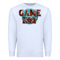 White game day football Premium Sweatshirt - BarkalooDesign