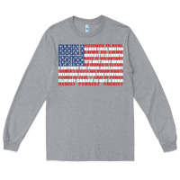 Heather Grey political protest american flag   stand united t shirt Long Sleeve Tee - longCreatives