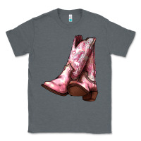Charcoal Heather Cowgirl boots Classic Tee - HowdyJamesFarm
