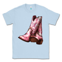 Dusty Blue Cowgirl boots Classic Tee - HowdyJamesFarm