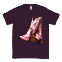 Plum Cowgirl boots Classic Tee - HowdyJamesFarm