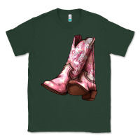 Sports Green Cowgirl boots Classic Tee - HowdyJamesFarm