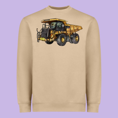 Mining Truck Heavyweight Sweatshirt Designed By Lillyallendesigns