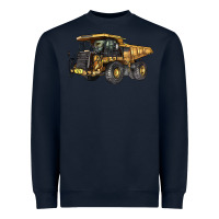 Navy Mining Truck Heavyweight Sweatshirt - LillyAllenDesigns
