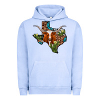 Pigment Grape Ice longhorn texas map Urban Hoodie - AdoDesignShop