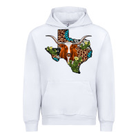 White longhorn texas map Urban Hoodie - AdoDesignShop