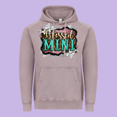 Blessed Mini Vintage Hoodie Designed By Oliviacreatesart