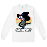 White Vintage distressed uncle pecos crambone Long Sleeve Tee - longCreatives