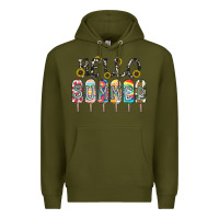 Army Green name vibrant summer greeting with popsicles Premium Hoodie - CowhideDigitalArt