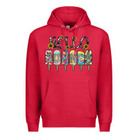 Cardinal name vibrant summer greeting with popsicles Premium Hoodie - CowhideDigitalArt