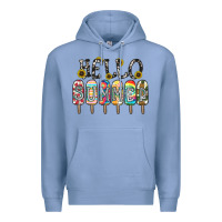 Colony Blue name vibrant summer greeting with popsicles Premium Hoodie - CowhideDigitalArt