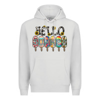 Dove Grey name vibrant summer greeting with popsicles Premium Hoodie - CowhideDigitalArt
