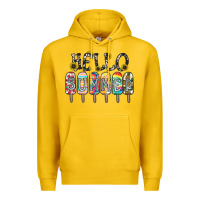 Lemon name vibrant summer greeting with popsicles Premium Hoodie - CowhideDigitalArt