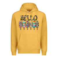 Mustard name vibrant summer greeting with popsicles Premium Hoodie - CowhideDigitalArt