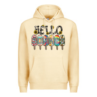 Pina Colada name vibrant summer greeting with popsicles Premium Hoodie - CowhideDigitalArt