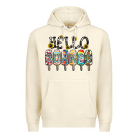 Sandshell name vibrant summer greeting with popsicles Premium Hoodie - CowhideDigitalArt