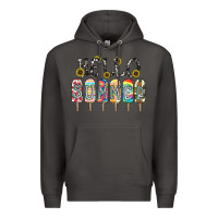 Smoke name vibrant summer greeting with popsicles Premium Hoodie - CowhideDigitalArt