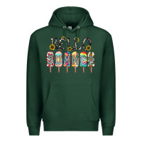 Sports Green name vibrant summer greeting with popsicles Premium Hoodie - CowhideDigitalArt