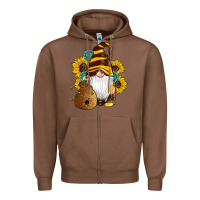 Chestnut western bee gnomes beehive honey sunflowers gemstone Zipper Hoodie - Artiststas