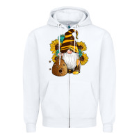 White western bee gnomes beehive honey sunflowers gemstone Zipper Hoodie - Artiststas