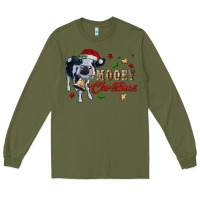 Army Green mooey christmas Long Sleeve Tee - RanaPortraitStore