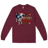 Burgundy mooey christmas Long Sleeve Tee - RanaPortraitStore